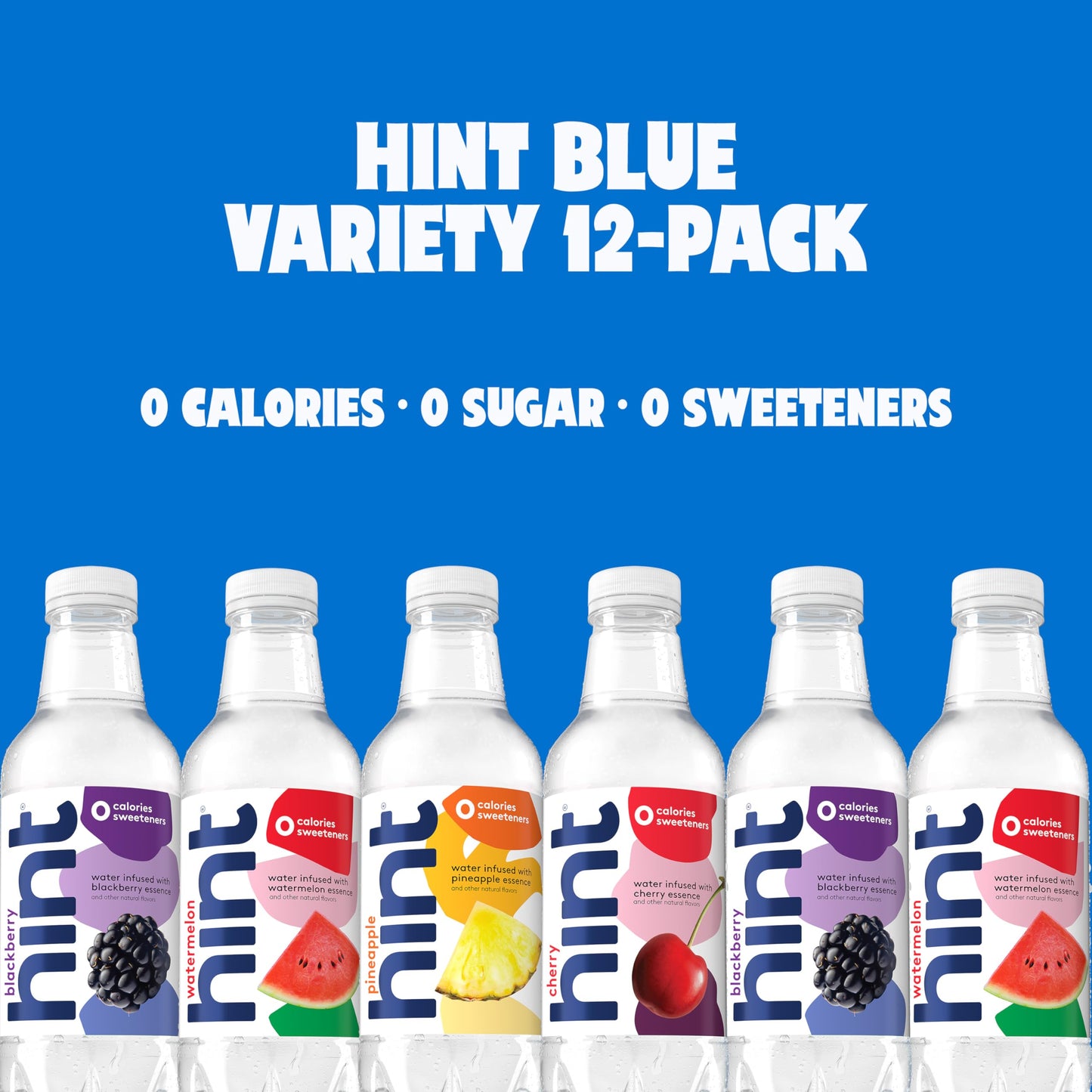 Hint Flavored Water Variety Pack 16oz – 12 Bottles