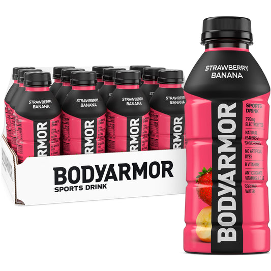 BODYARMOR Sports Drink Strawberry Banana 16oz – 12 Pack