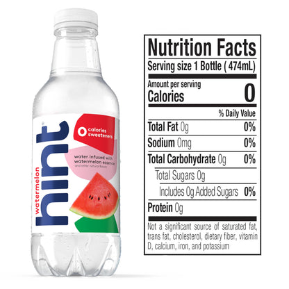 Hint Flavored Water Variety Pack 16oz – 12 Bottles