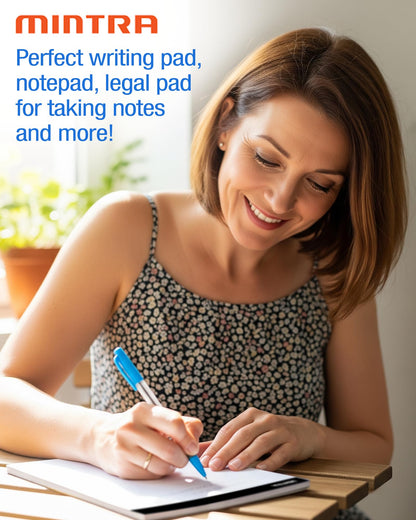 Mintra Office Legal Writing Pads – White, 6 Pack