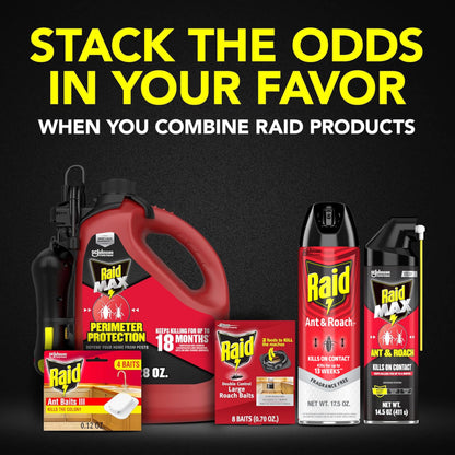 Ant & Roach Killer Spray, 17.5 oz, 2 Pack – Fragrance Free, Kills on Contact