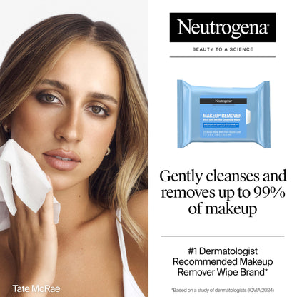 Neutrogena Makeup Remover Wipes, 50 Count Twin Pack
