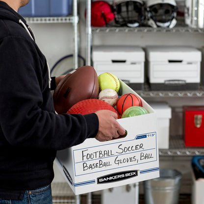 Bankers Box 12-Pack File Storage Boxes with Lids – Letter/Legal