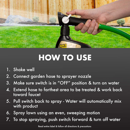 Fungus & Insect Control for Lawns, 32 oz – Dual Action Hose-End Spray