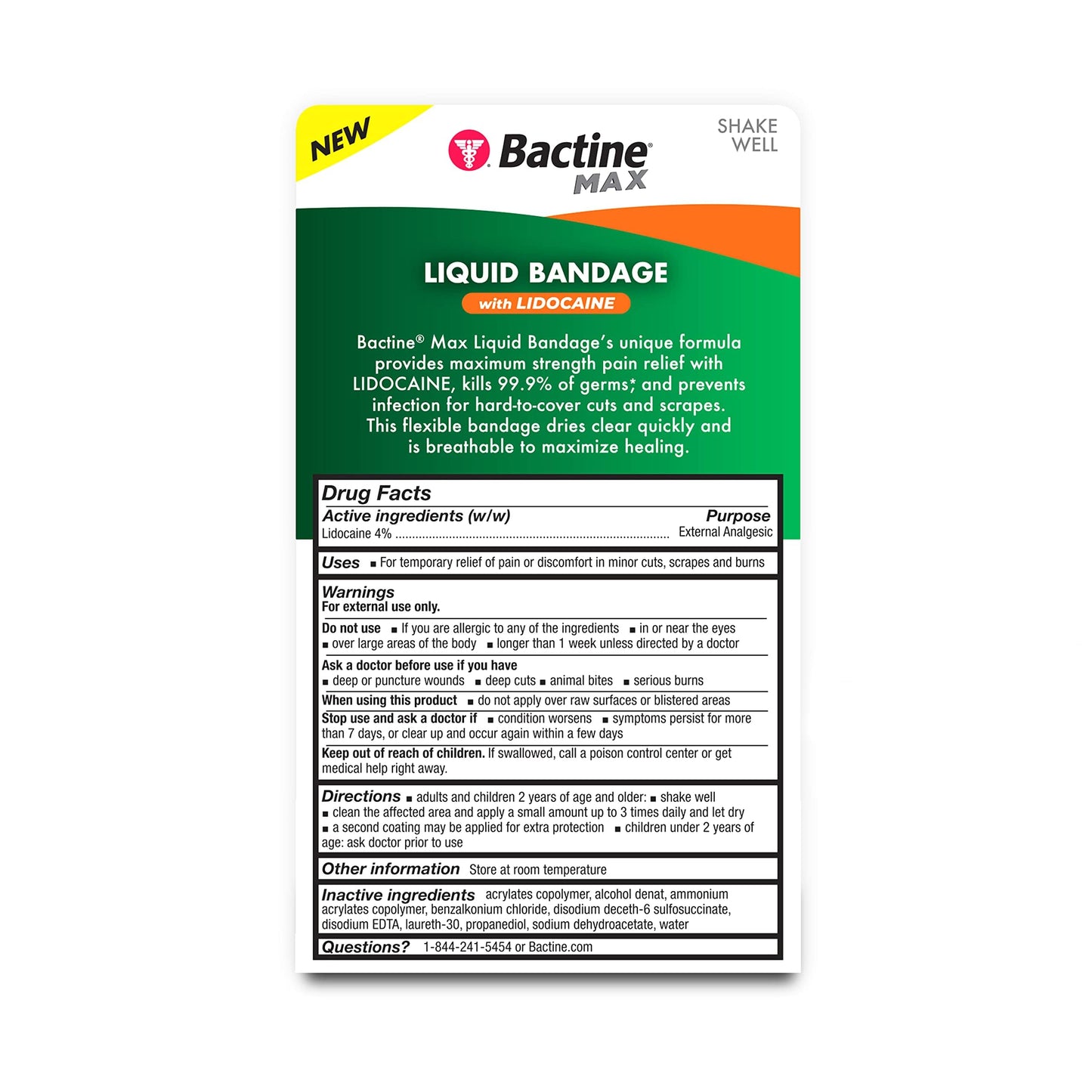 Bactine MAX Liquid Bandage with Lidocaine – 0.3 fl oz