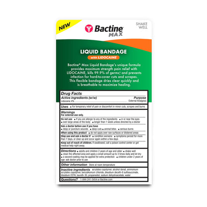 Bactine MAX Liquid Bandage with Lidocaine – 0.3 fl oz