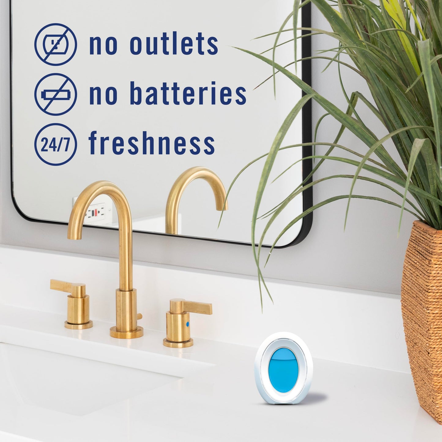 Bathroom Air Freshener, 4 Pack – Odor Fighter, Linen & Sky Scent