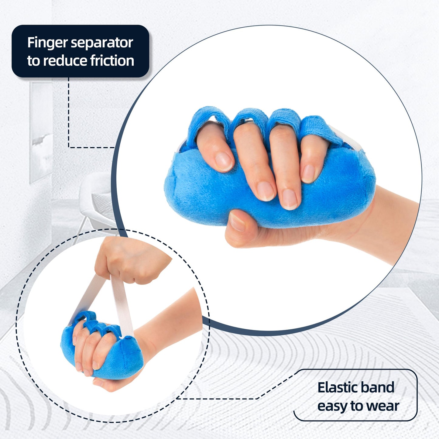 TYYIHUA Palm Protector Hand Contracture Cushion – 2 Pack