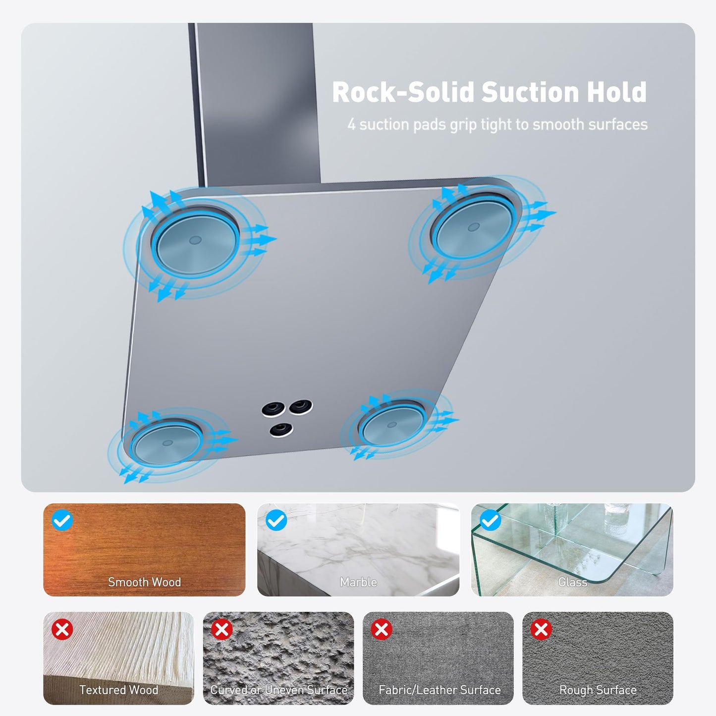 AboveTEK Magnetic 2-in-1 Phone & iPad Stand – Aluminum