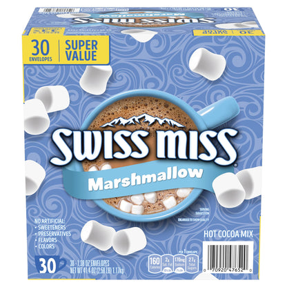 Swiss Miss Hot Cocoa Mix with Marshmallows, 30 Count