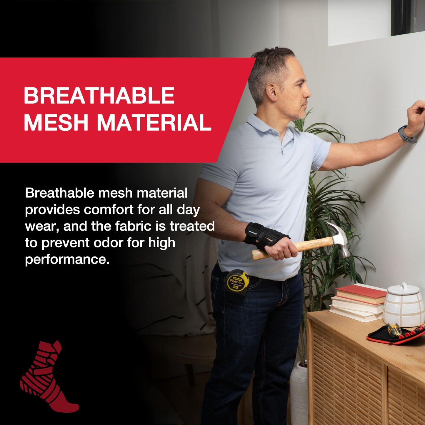 Mueller Adjust-to-Fit Thumb Brace for Arthritis & Sprains – Black, One Size