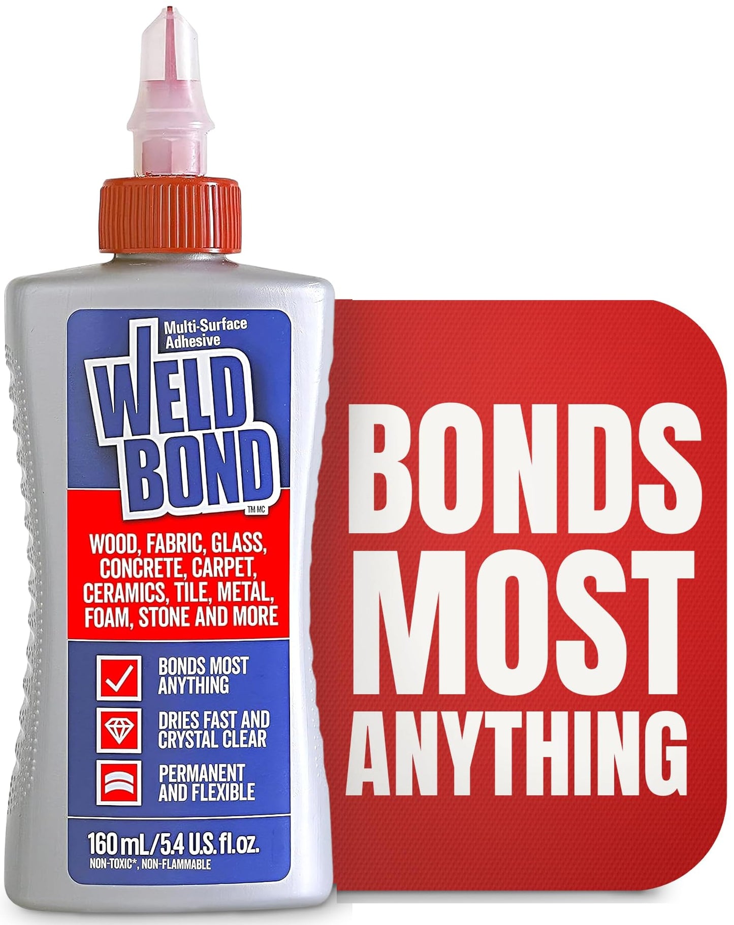 Weldbond All Purpose Glue 5.4oz – Multi-Surface Clear Bond