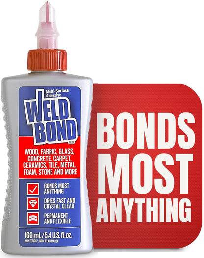 Weldbond All Purpose Glue 5.4oz – Multi-Surface Clear Bond