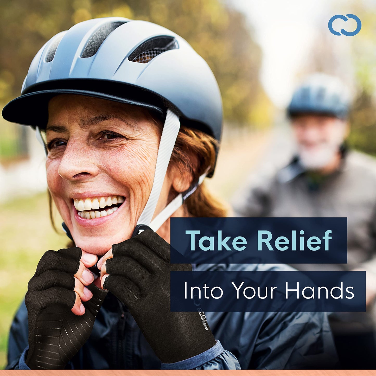 Copper Compression Fingerless Arthritis Gloves for Men & Women – Medium