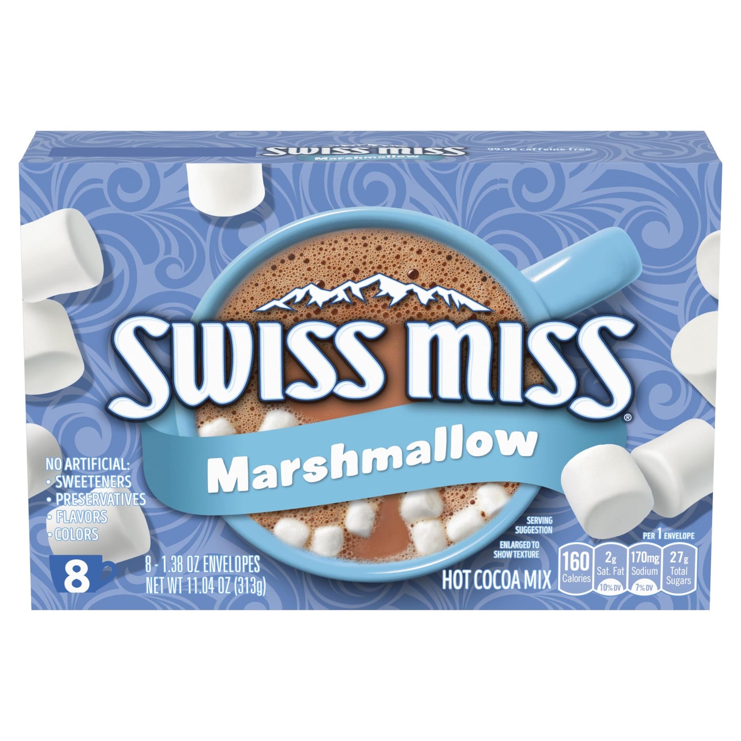 Swiss Miss Hot Cocoa Mix with Marshmallows, 8 Count