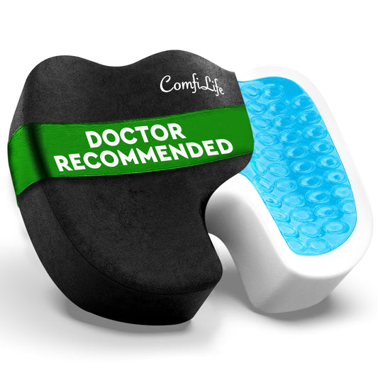 ComfiLife Gel & Memory Foam Seat Cushion – Black