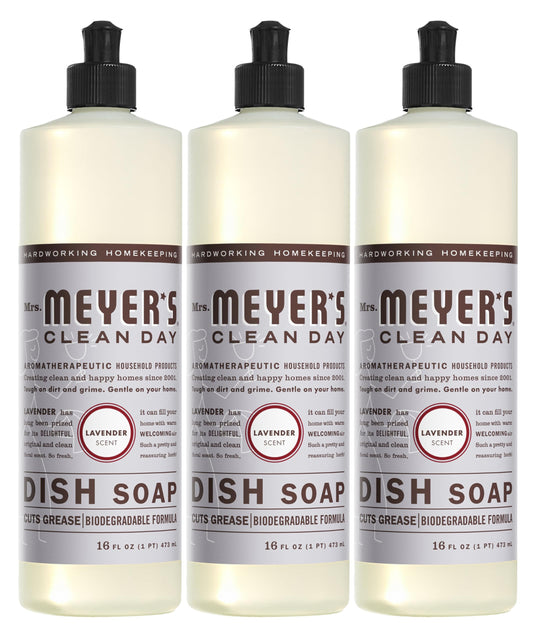 Mrs. Meyer’s Lavender Dish Soap, 16 fl oz, 3 Pack