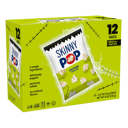 SkinnyPop Original Popcorn Snack Bags 12 Count