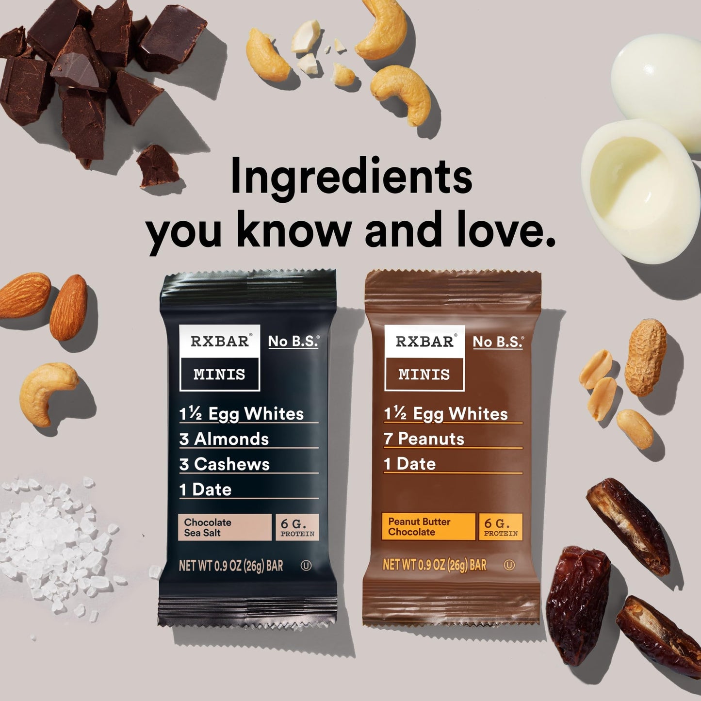 RXBAR Minis Protein Bars Variety Pack 8 Count