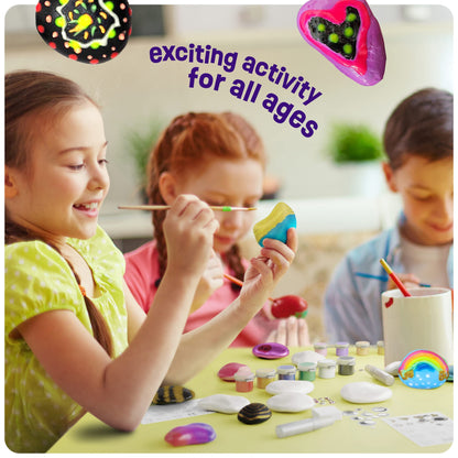 Dan&Darci Glow in the Dark Rock Painting Kit for Kids
