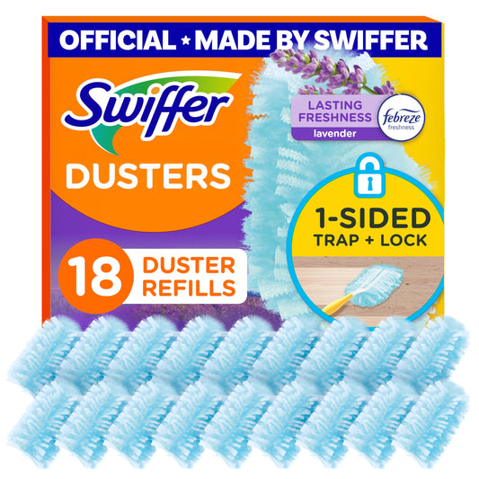 Duster Refills, 18 Count – Disposable Feather & Microfiber Cleaning Heads