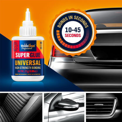 WoldoClean All-Purpose Super Glue 25g – Fast Dry Clear Adhesive