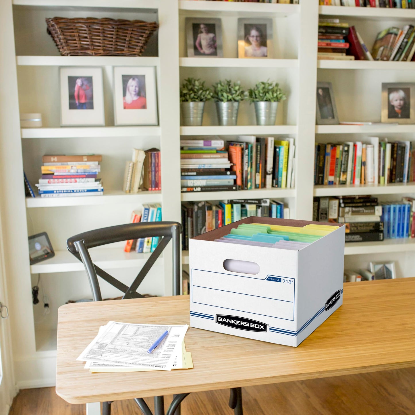 Bankers Box 12-Pack File Storage Boxes with Lids – Letter/Legal