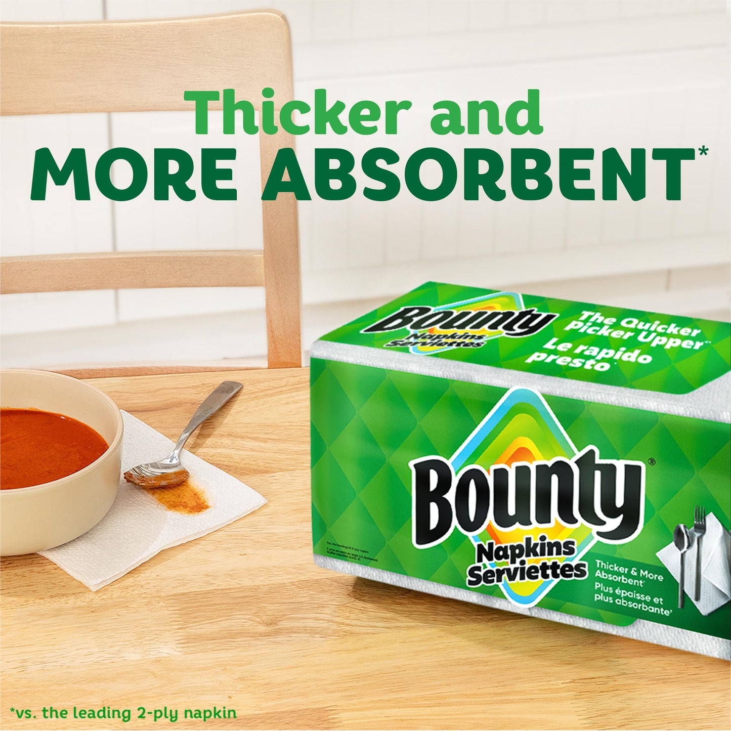 Bounty Paper Napkins White 200 Count