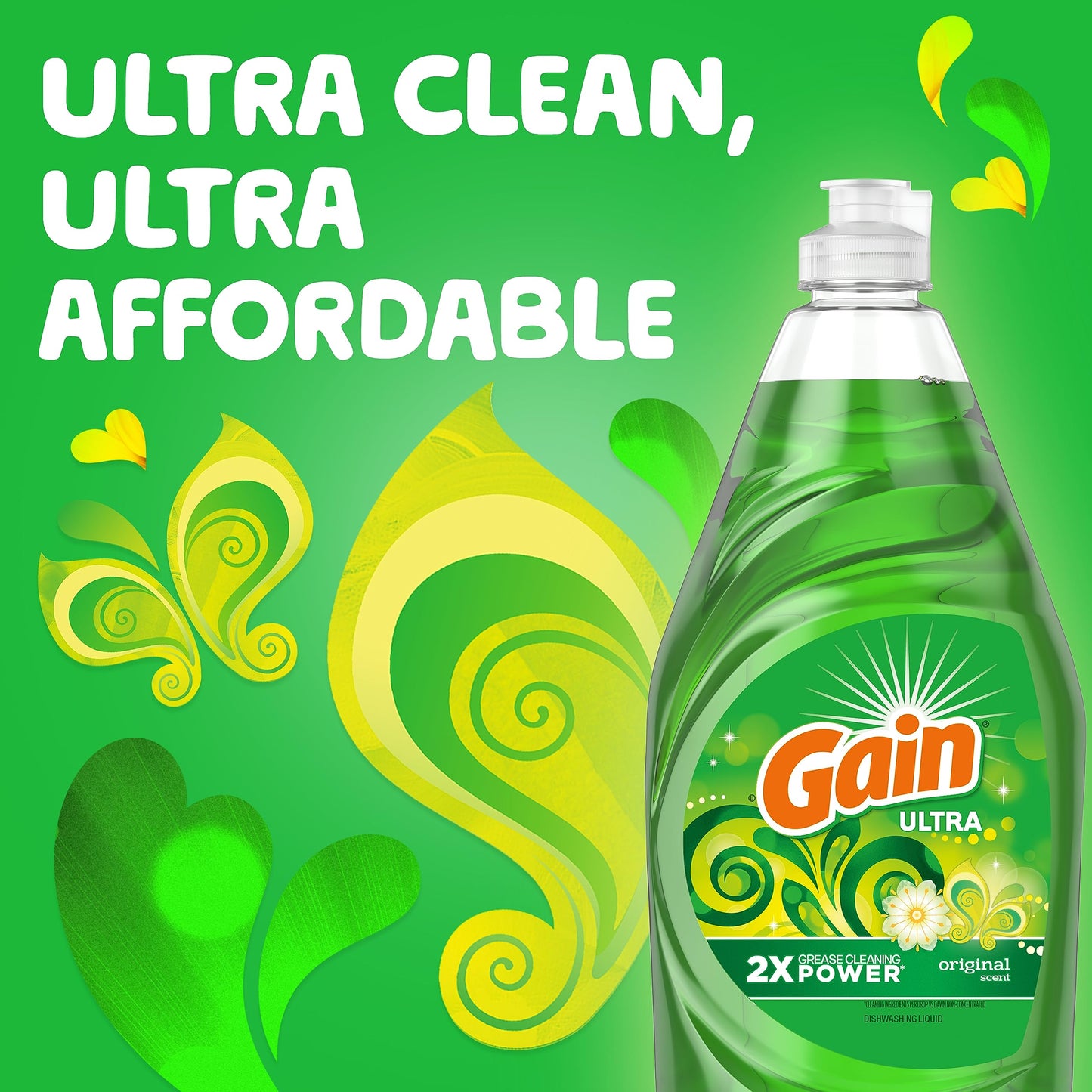 Gain Ultra Dish Soap, Original Scent, 38 fl oz