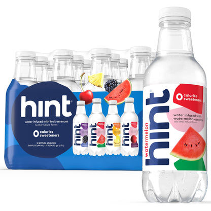 Hint Flavored Water Variety Pack 16oz – 12 Bottles