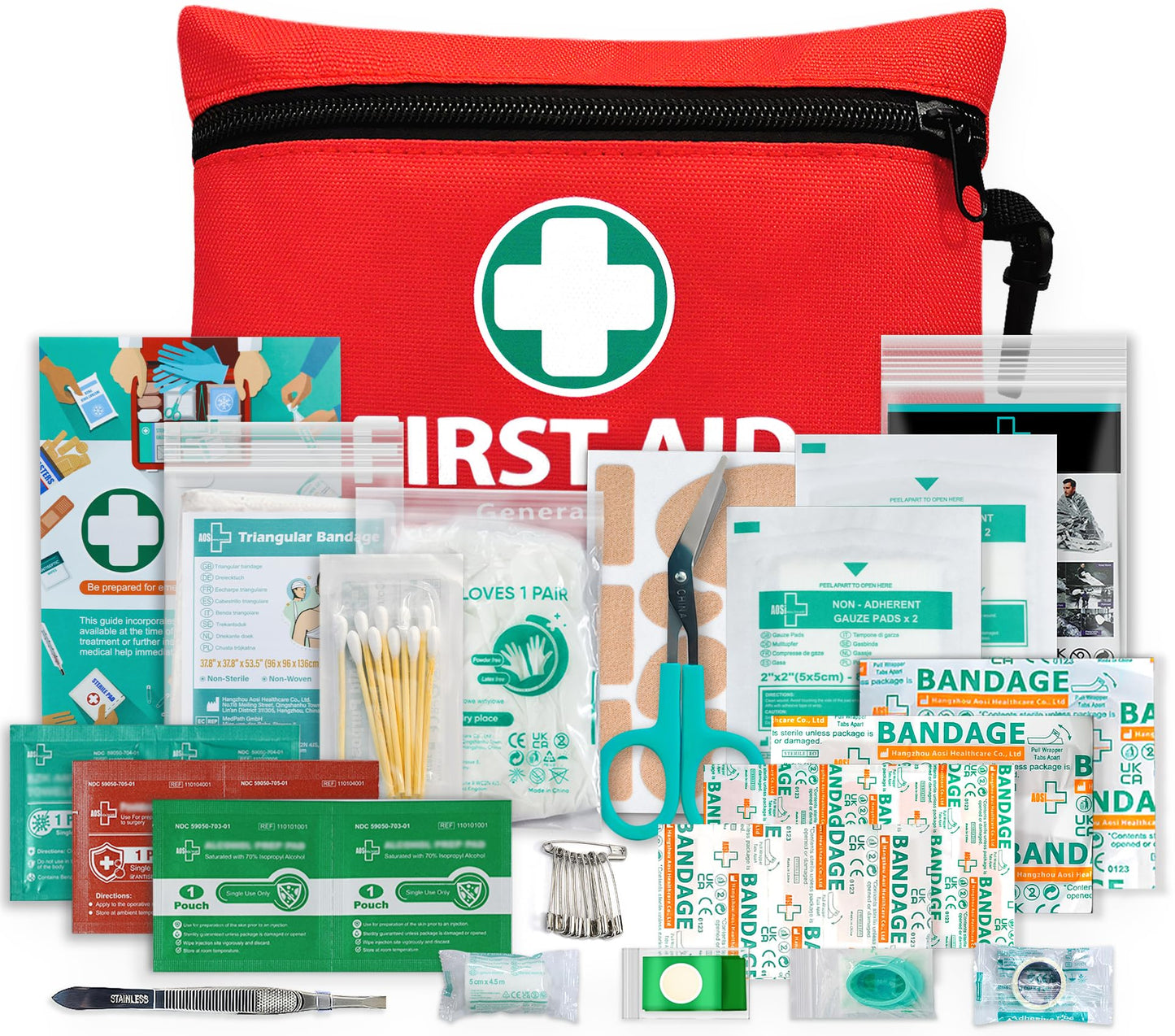 General Medi Mini 110-Piece First Aid Kit – Red