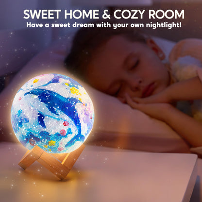 Klever Kits DIY 3D Moon Lamp Painting Kit for Kids