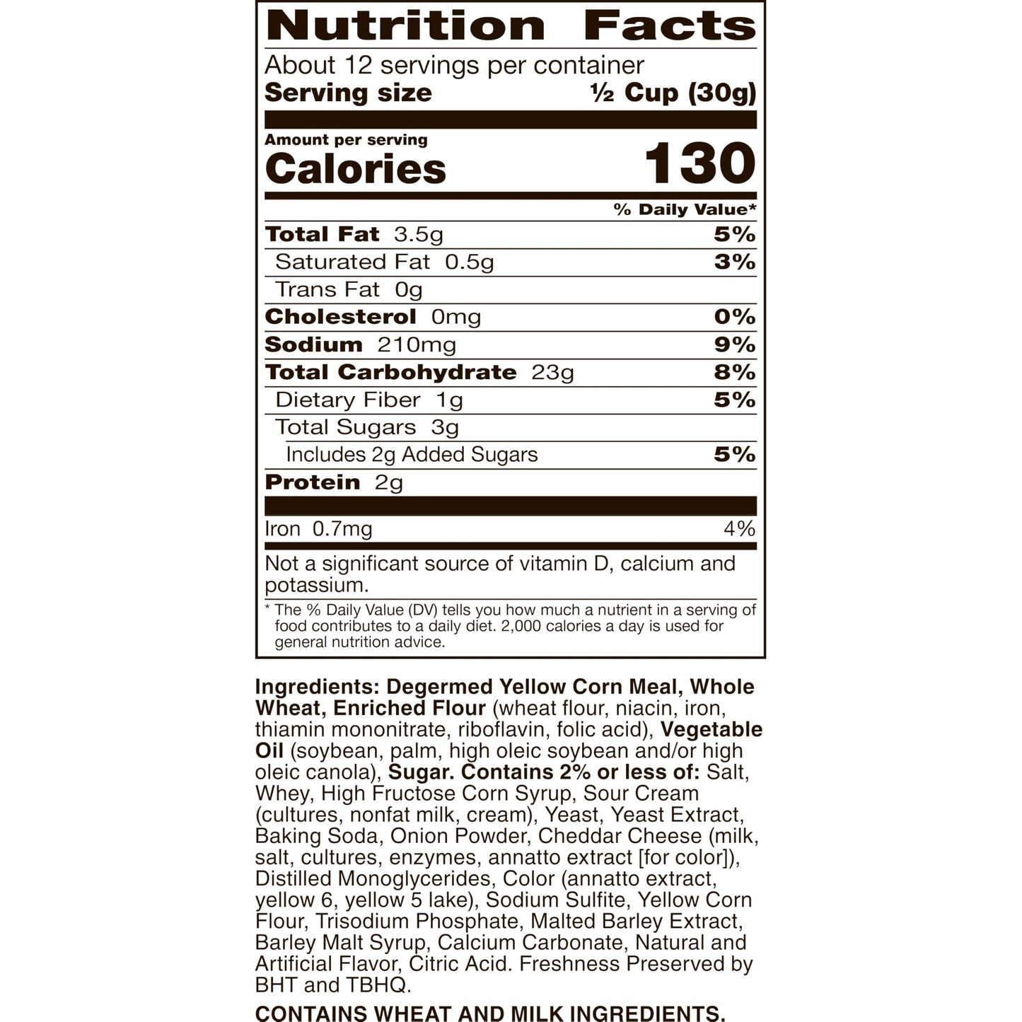 Chex Mix Cheddar Snack Mix Family Size 13.5oz