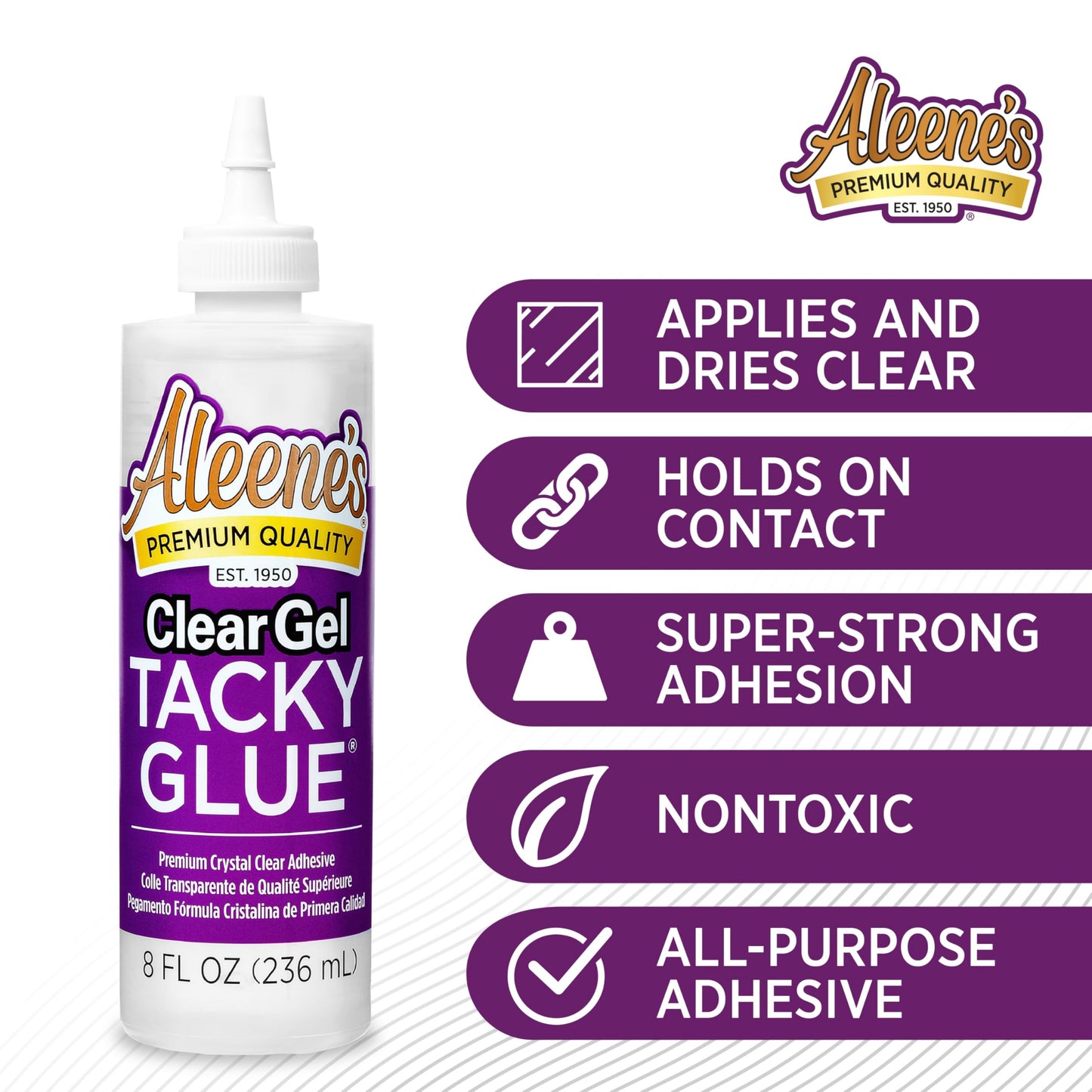 Aleene’s Clear Gel Tacky Glue 8oz – Crafts Adhesive