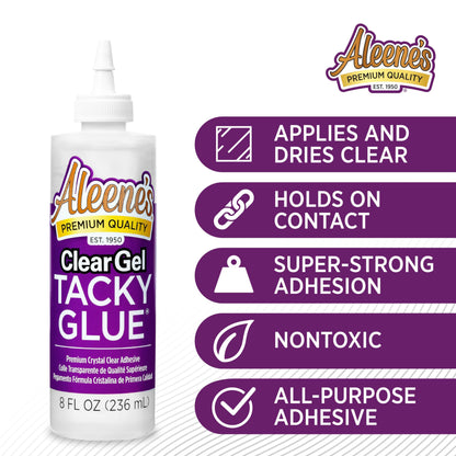 Aleene’s Clear Gel Tacky Glue 8oz – Crafts Adhesive
