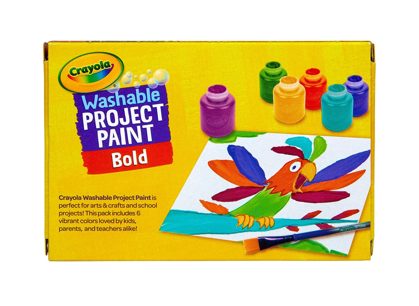 Crayola Washable Kids Paint Set – 6 Colors