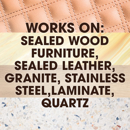 Wood Cleaning Wipes, 24 Count – Lemon Scent, Enhances Shine