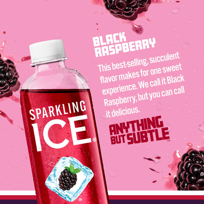Sparkling Ice Black Raspberry Water 17oz – 12 Pack