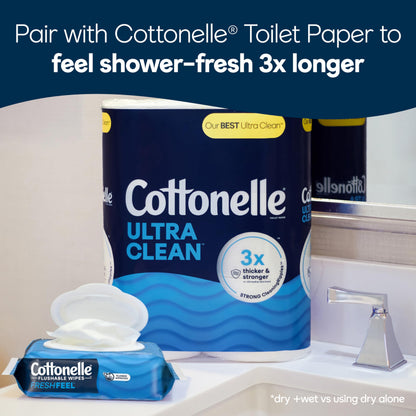 Cottonelle Flushable Wet Wipes, 336 Count