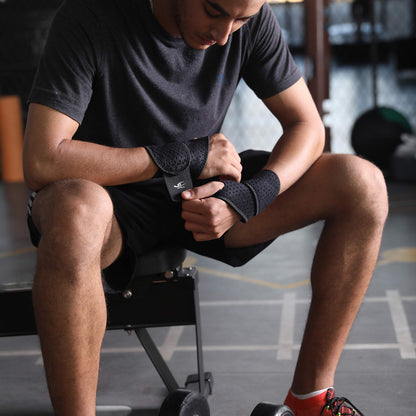 HiRui 2-Pack Adjustable Wrist Compression Brace for Pain Relief – Black