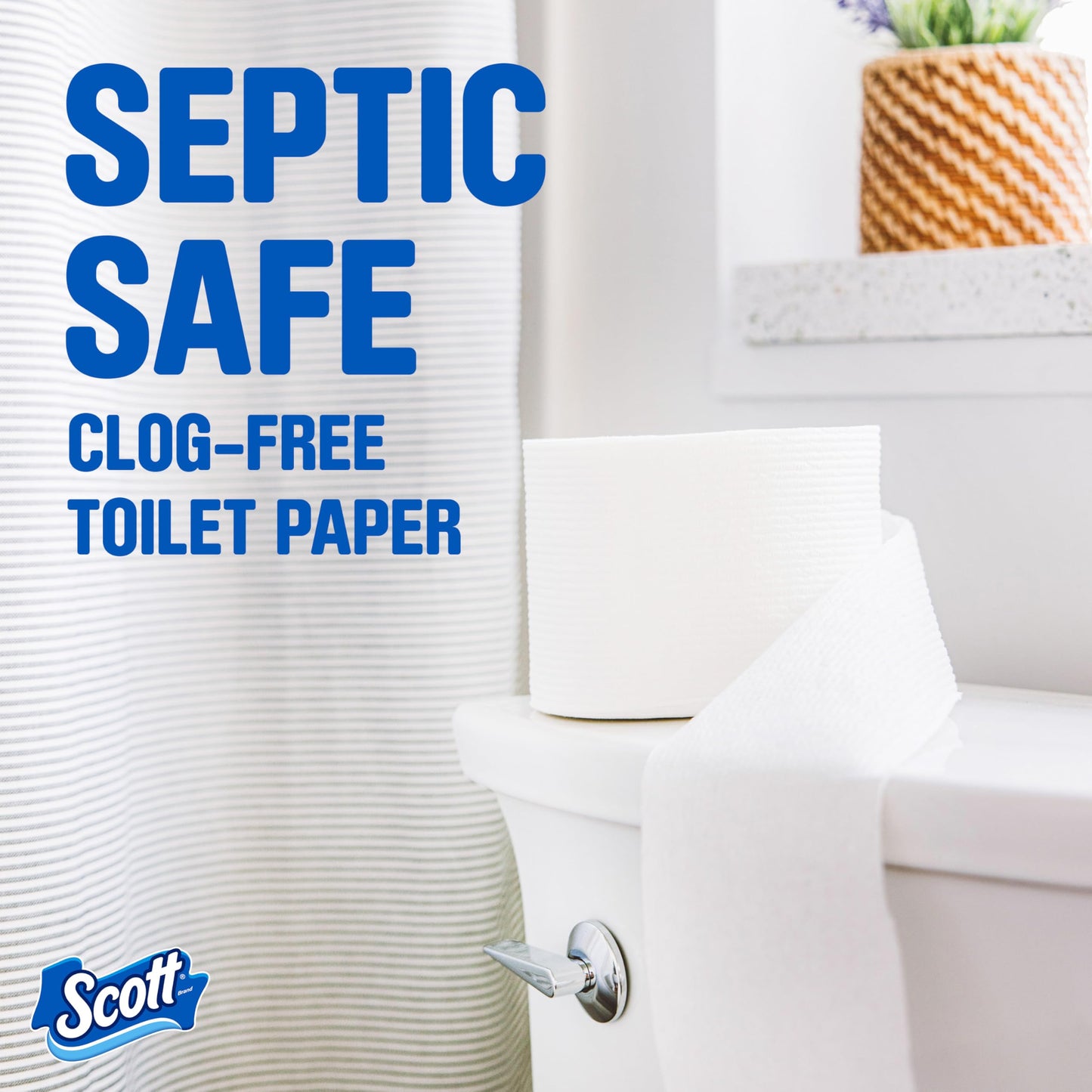 Scott ComfortPlus Toilet Paper 12 Double Rolls – Septic Safe