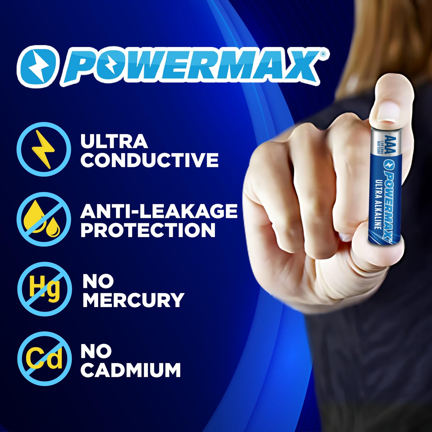 Powermax AAA Alkaline Batteries – 24 Count Long Lasting