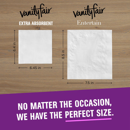 Vanity Fair Premium Napkins 80 Count – Extra Absorbent