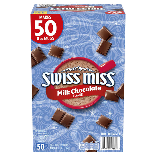 Swiss Miss Milk Chocolate Hot Cocoa Mix, 50 Count