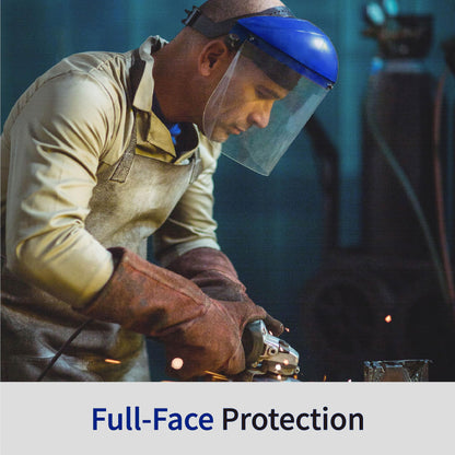 Blue Eagle Full Face Safety Shield + Replacement Visor – Clear