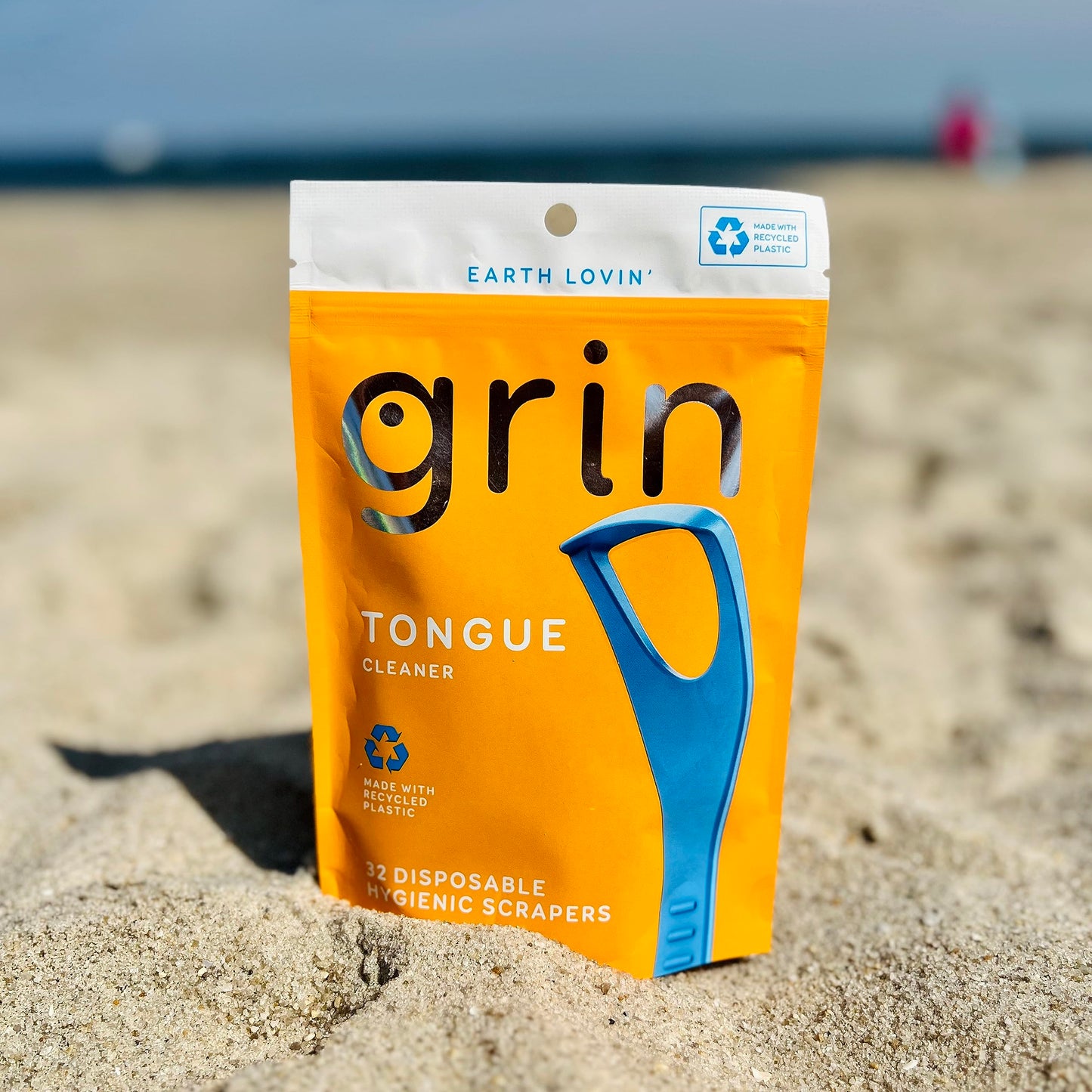 Grin Disposable Tongue Cleaners, 32 Count