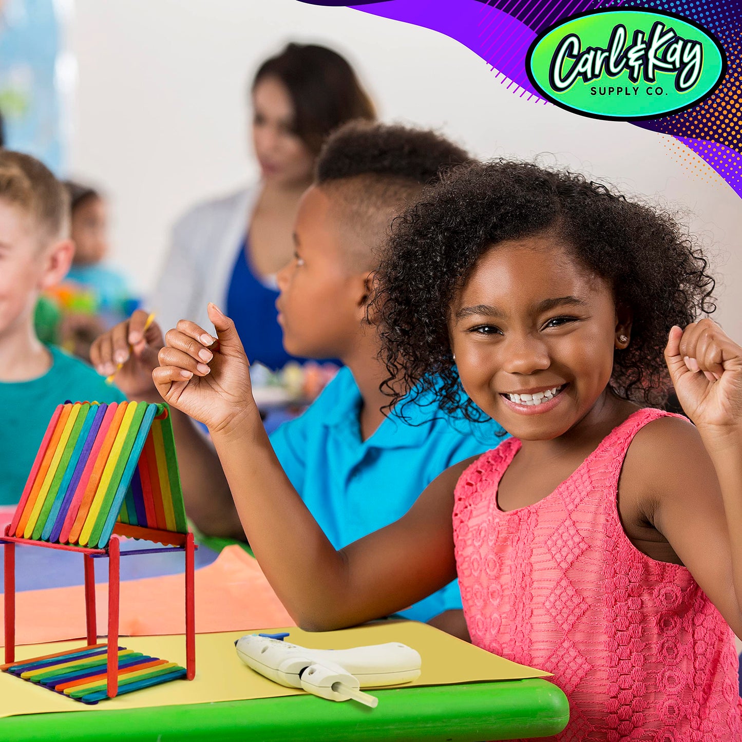 Carl & Kay Arts & Crafts Supplies Kit for Kids