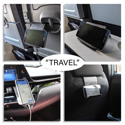 Flex Flap Travel Phone & Tablet Holder – Airplane & Desk Use