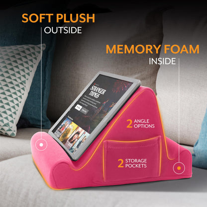 Brookstone Memory Foam Lap Desk Tablet Holder – Pink