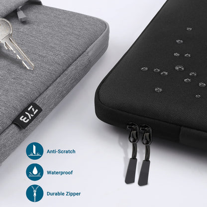 ZYB 16-Inch Laptop Sleeve with Accessory Bag – Waterproof, Black